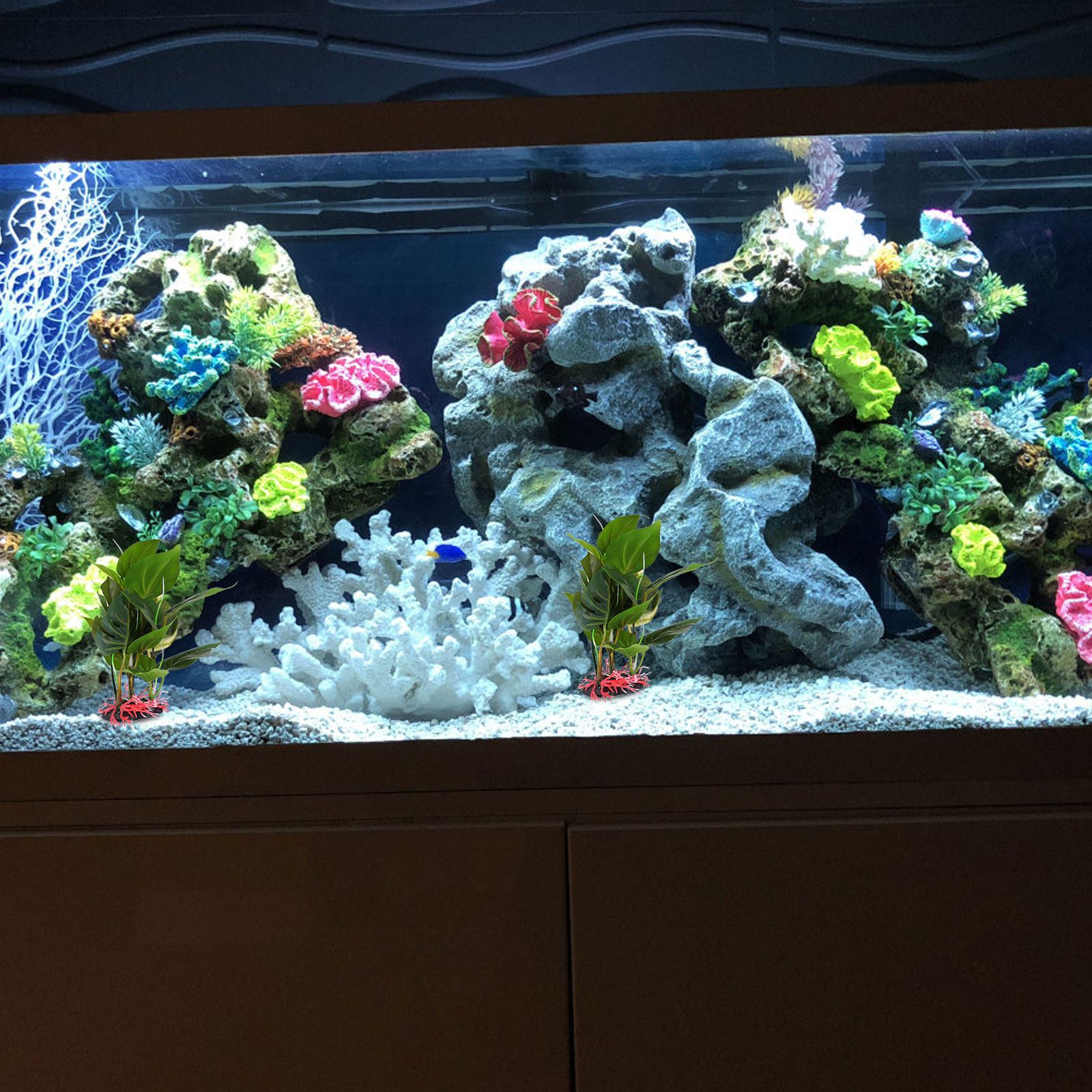 Non Planted Aquarium Fish - Planta Artificial Realista para Acuario, Pecera,