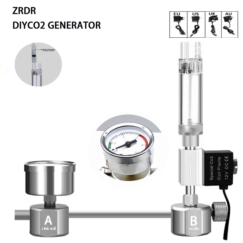 Aquarium Plant No Co2 - Kit de sistema generador de CO2