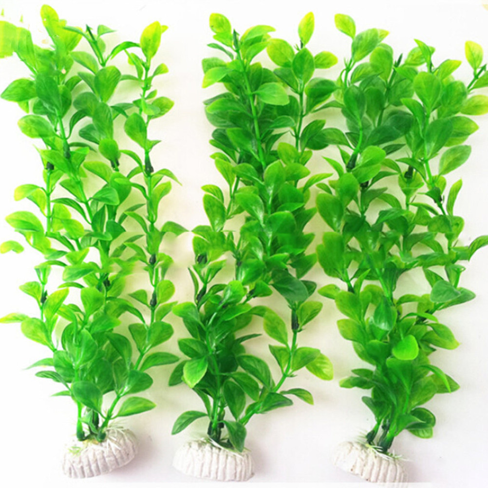 Non Planted Aquarium Fish - 4 plantas artificiales de colores vivos