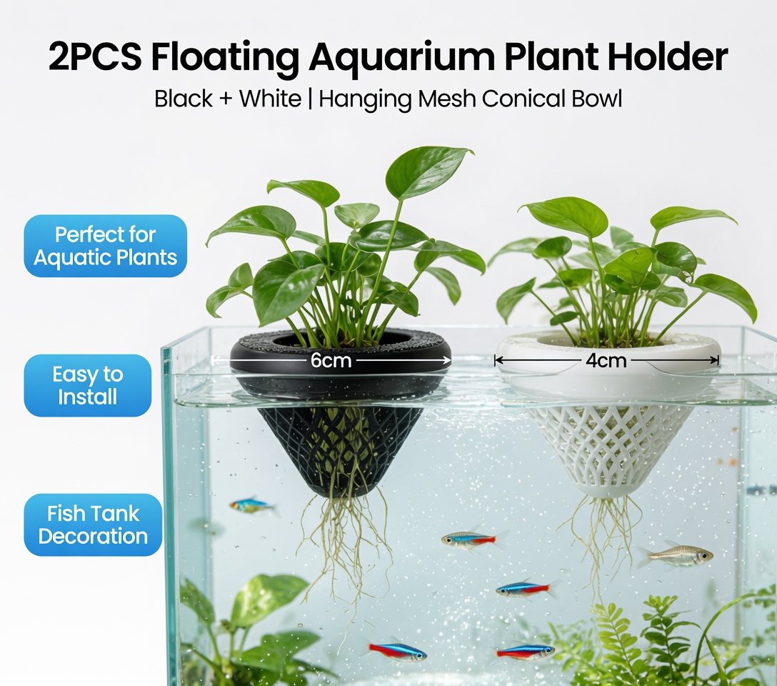 Soporte flotante para plantas  - Aquarium Plant Ornament reseña y precio