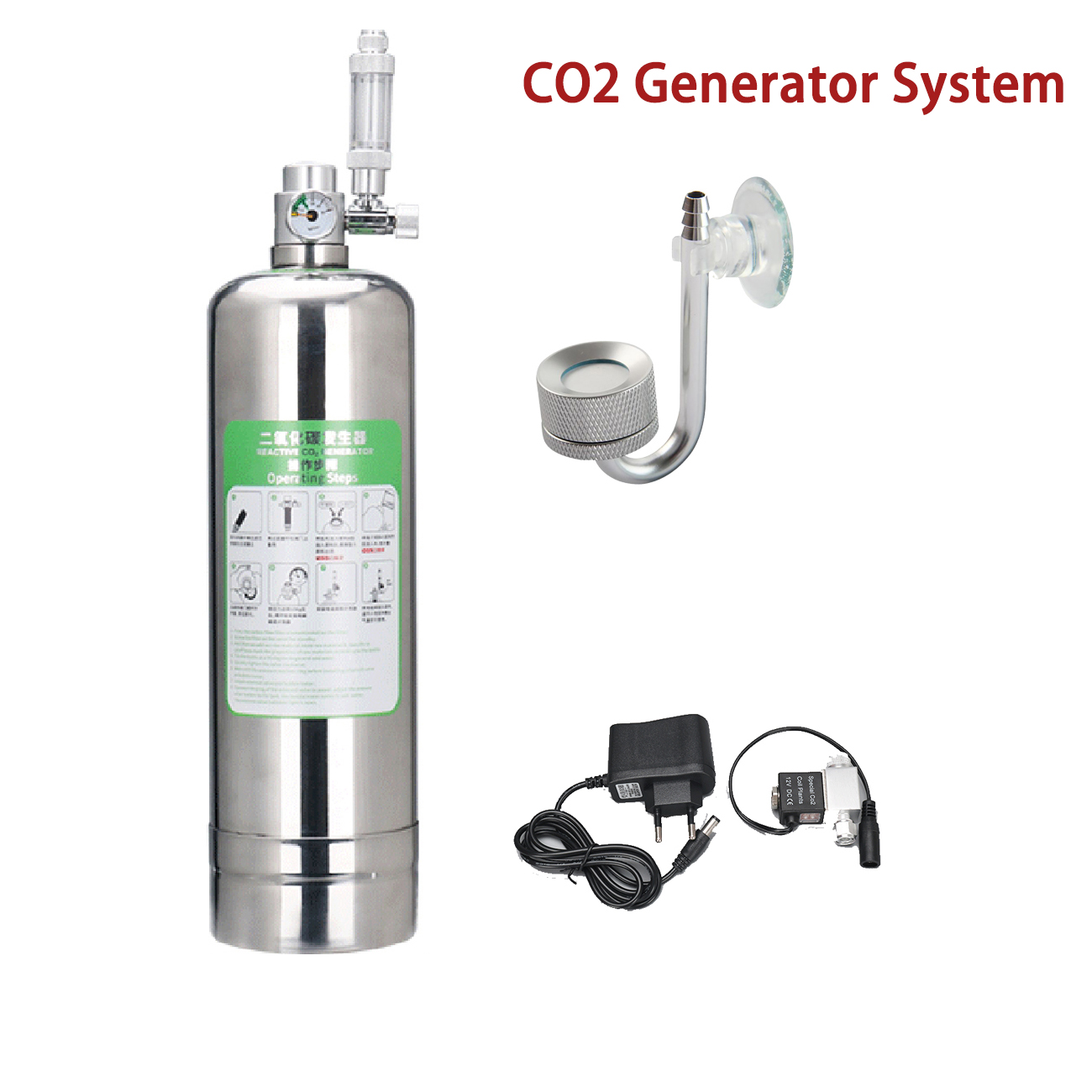 Kit de sistema generador de CO - Aquarium Plant No Co2 reseña y precio