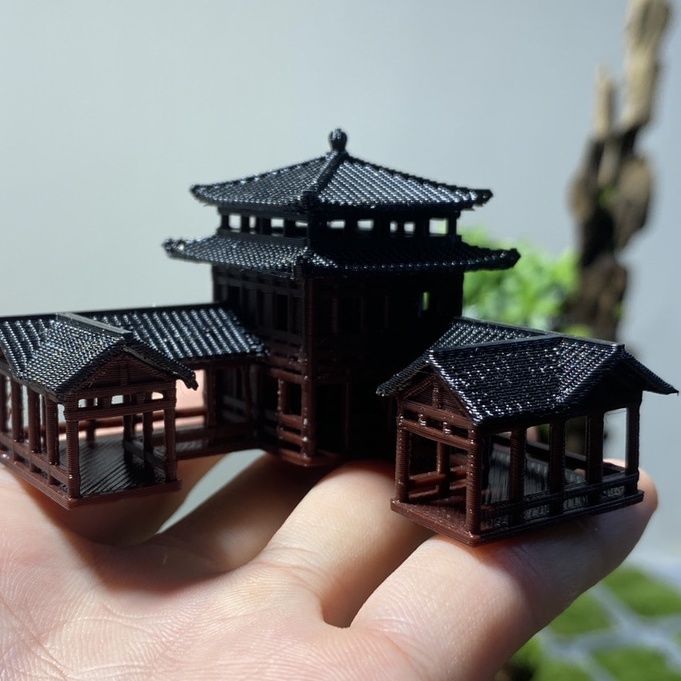 Plástico estilo chino antiguo  - Aquarium Plant Ornament reseña y precio