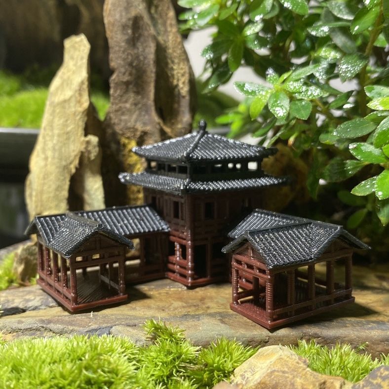 Plástico estilo chino antiguo  - Aquarium Plant Ornament reseña y precio