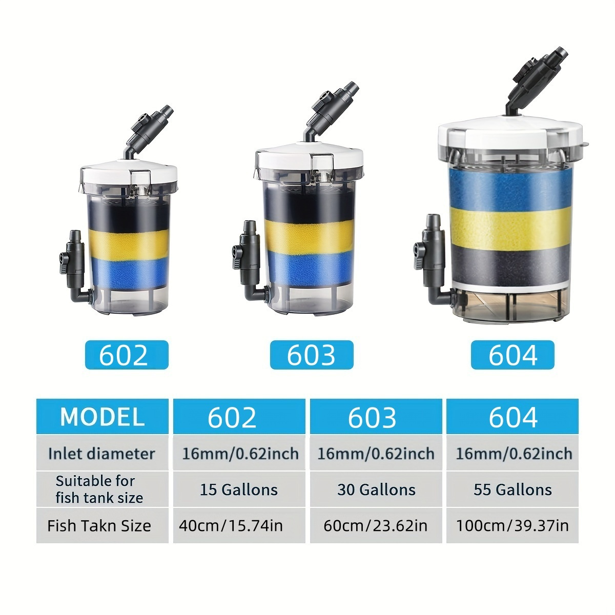 SUNSUN EW-602 EW-603 EW-604 Cu - Aquarium Lily Pipe reseña y precio