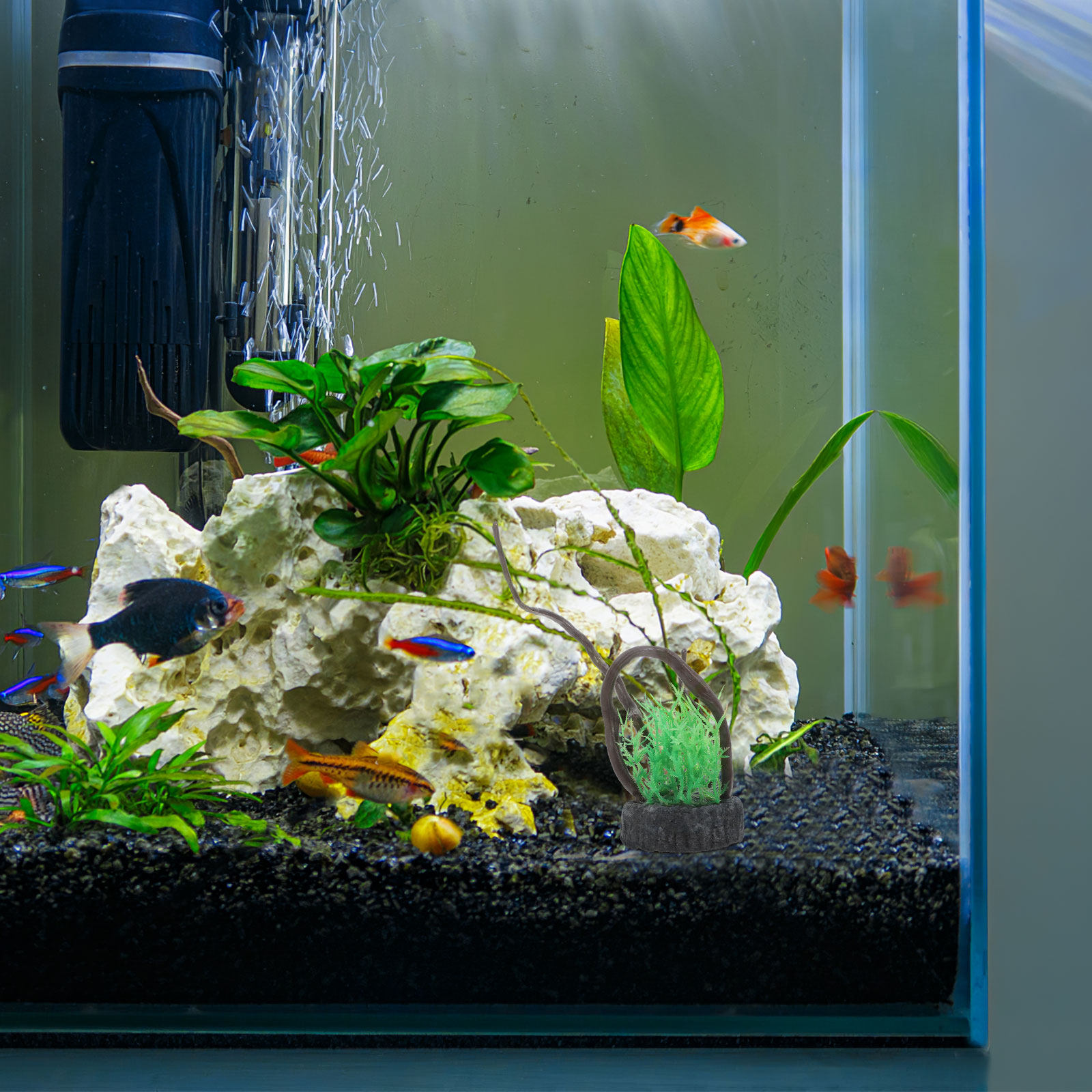 Juego de Plantas Artificiales  - Non Planted Aquarium Fish reseña y precio